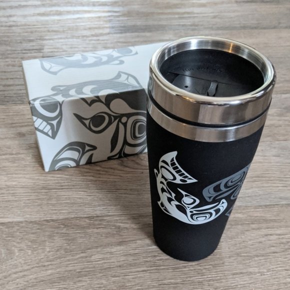Other - NIB New Pisces Tribal Salmon Stainless Steel Travel Mug Coffee Tumbler
